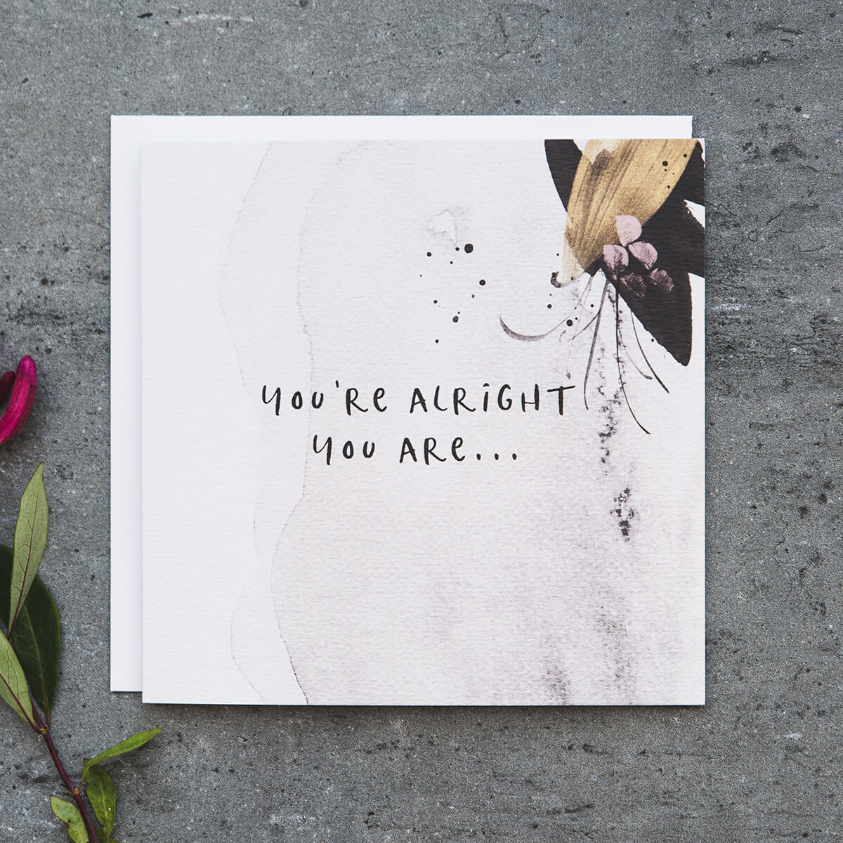 &#39;You&#39;re Alright You Are&#39; Funny Anniversary Card - I am Nat Ltd - Greeting Card