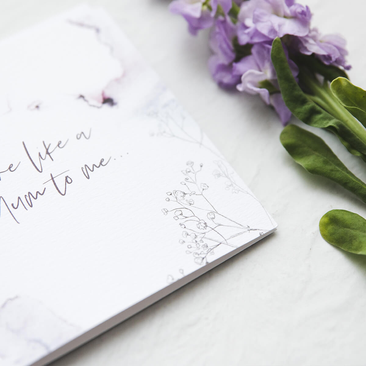 'You're Like A Mum To Me' Mum Card - I am Nat Ltd - Greeting Card